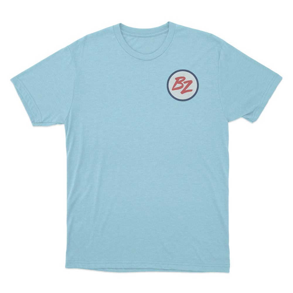BZ Circular Logo T Shirt Sky Blue BZ Circular Logo T Shirt Sky Blue 1