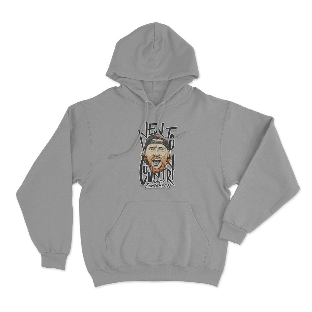 BZ Illustration Hoodie Grey BZ Illustration Hoodie Grey