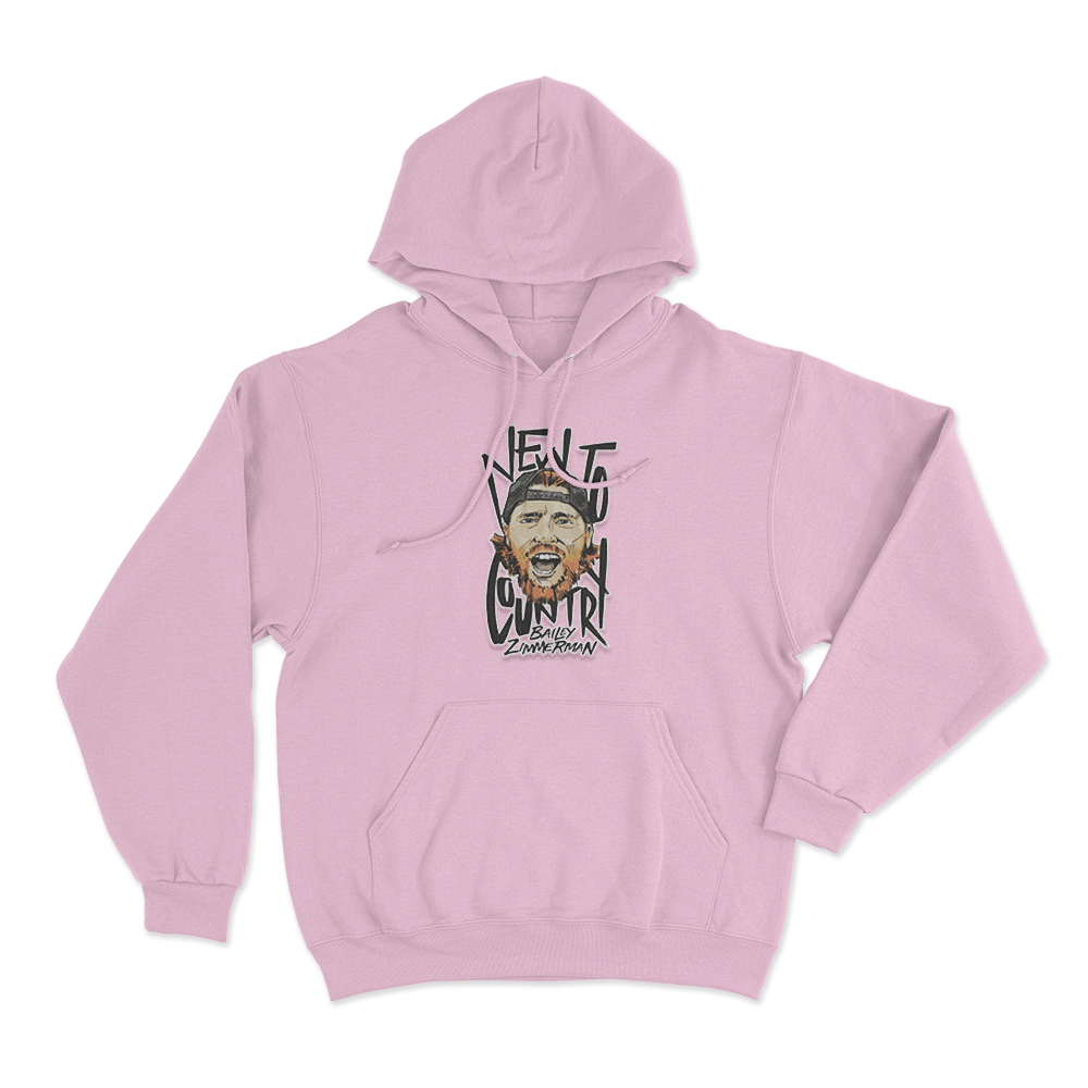 BZ Illustration Hoodie Pink BZ Illustration Hoodie Pink
