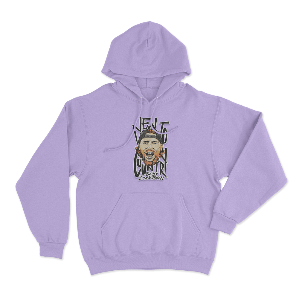 BZ Illustration Hoodie Purple BZ Illustration Hoodie Purple