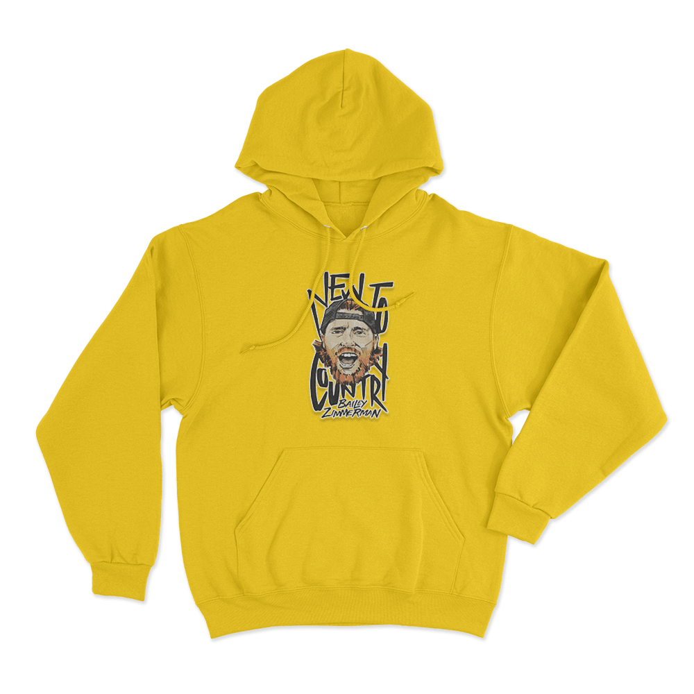 BZ Illustration Hoodie Yellow BZ Illustration Hoodie Yellow