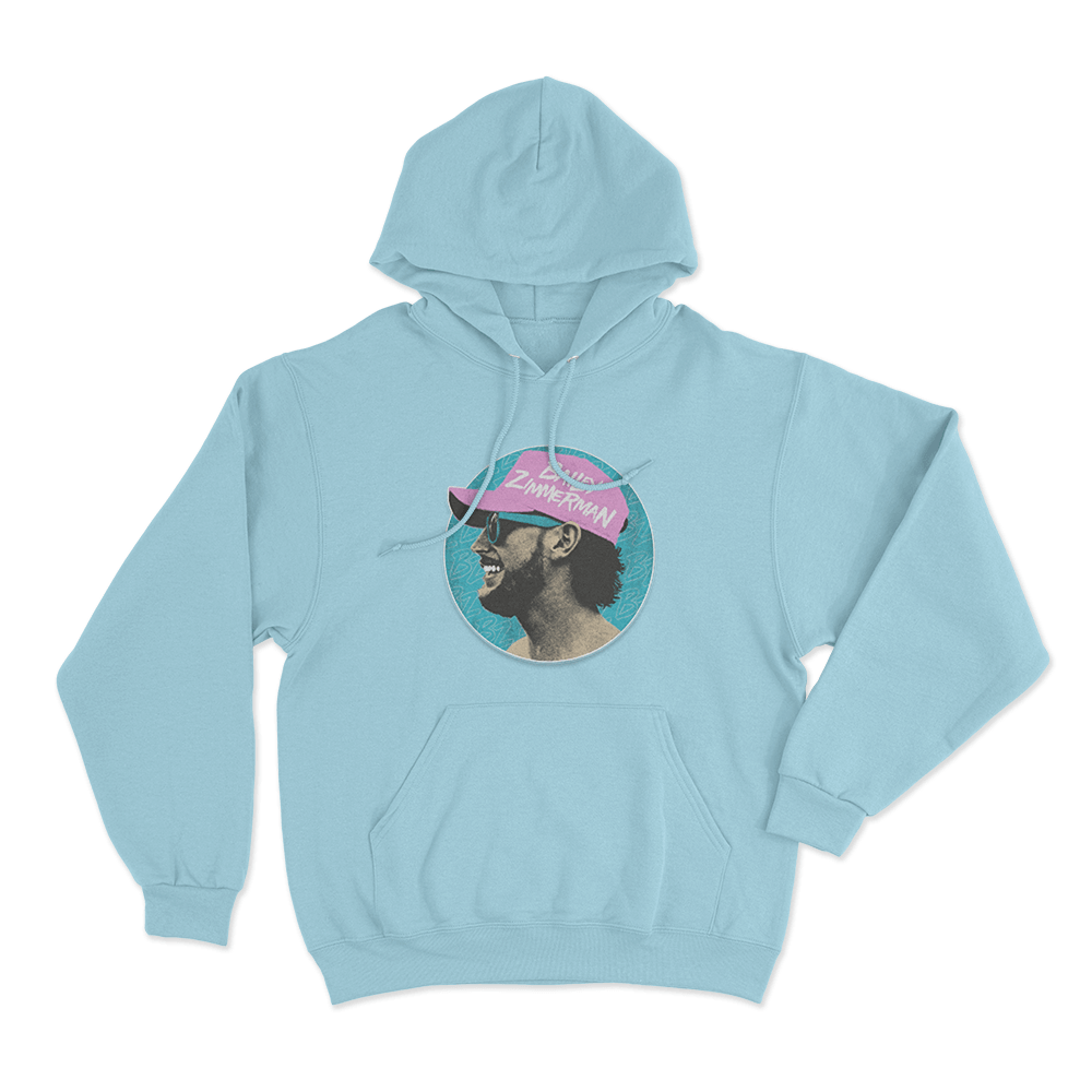 Bailey Zimmerman Circular Portrait Hoodie Sky Blue Bailey Zimmerman Circular Portrait Hoodie Sky Blue