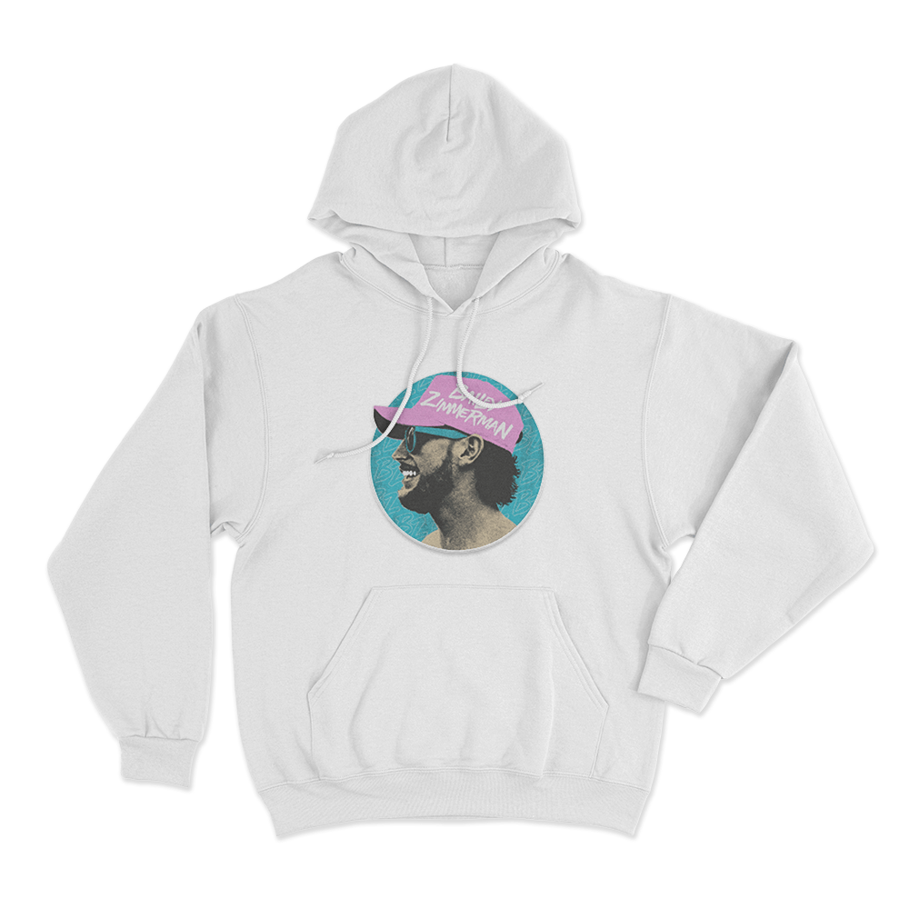 Bailey Zimmerman Circular Portrait Hoodie White Bailey Zimmerman Circular Portrait Hoodie White