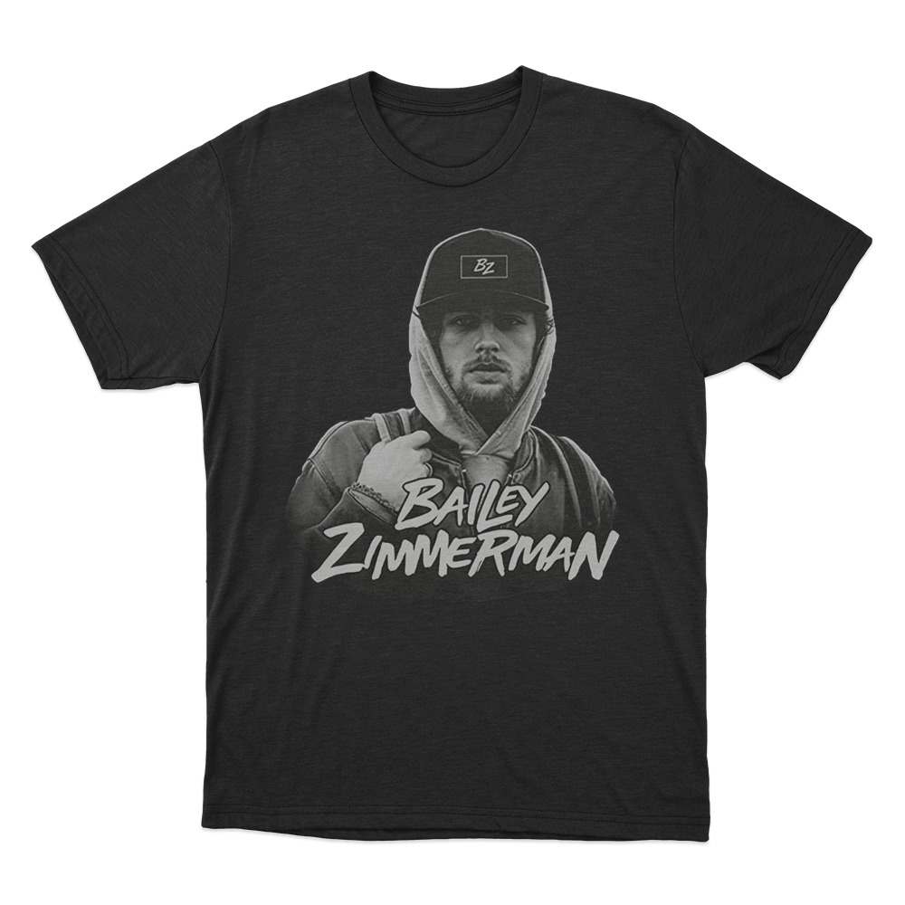 Bailey Zimmerman Portrait T Shirt Black Bailey Zimmerman Portrait T Shirt Black