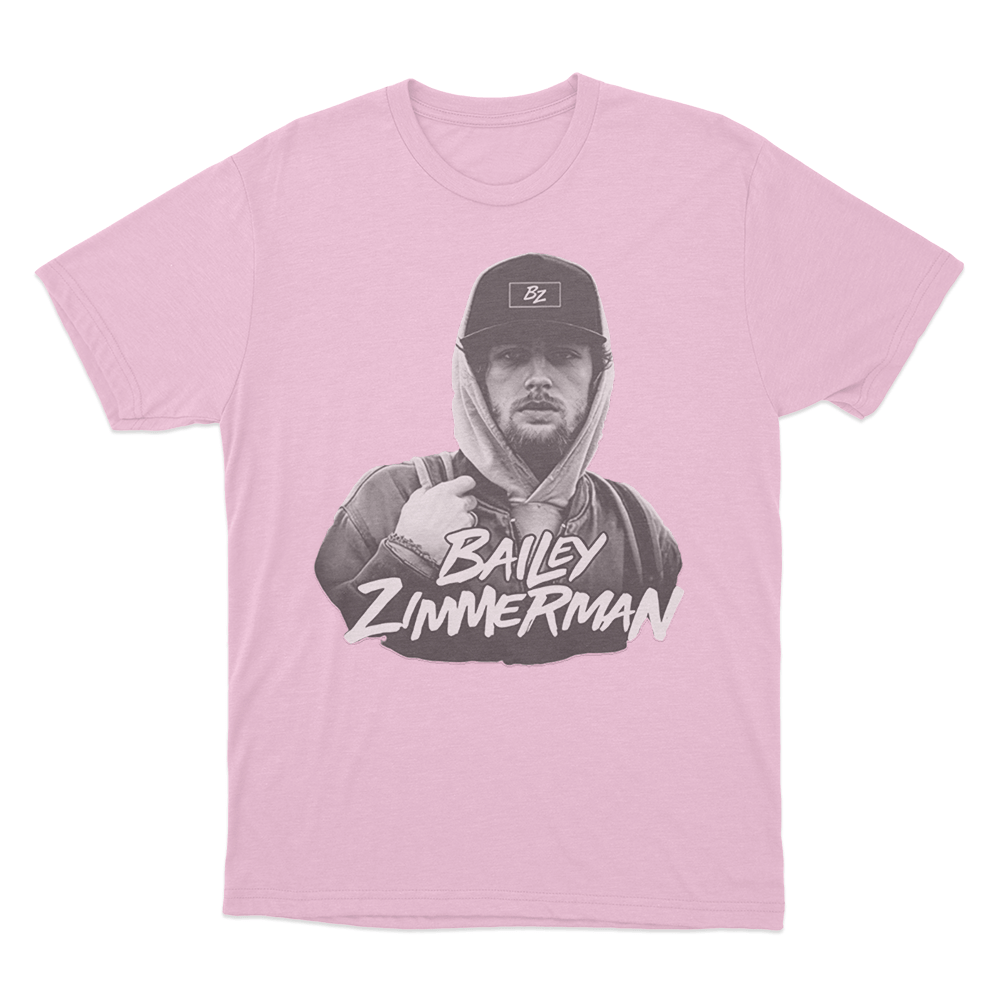 Bailey Zimmerman Portrait T Shirt Pink Bailey Zimmerman Portrait T Shirt Pink