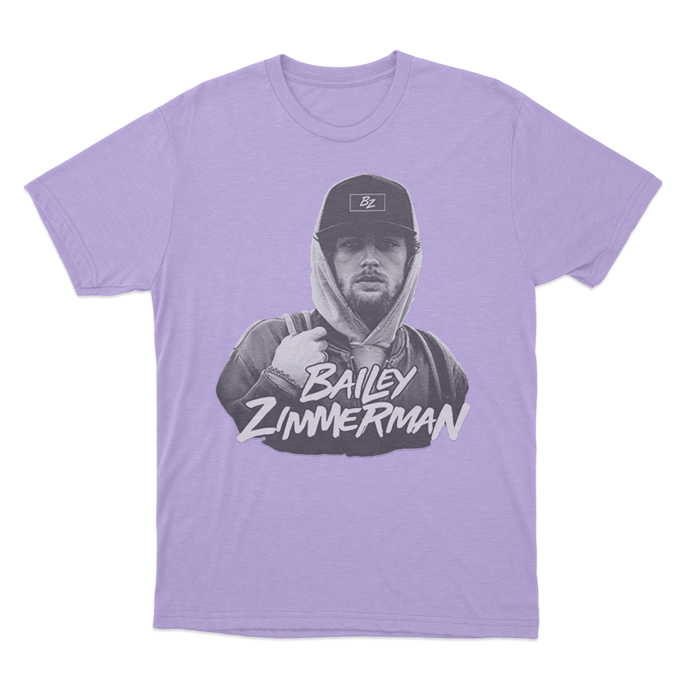 Bailey Zimmerman Portrait T Shirt Purple Bailey Zimmerman Portrait T Shirt Purple