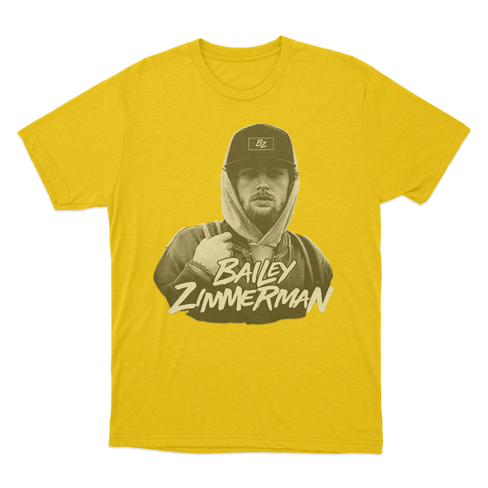 Bailey Zimmerman Portrait T Shirt Yellow Bailey Zimmerman Portrait T Shirt Yellow