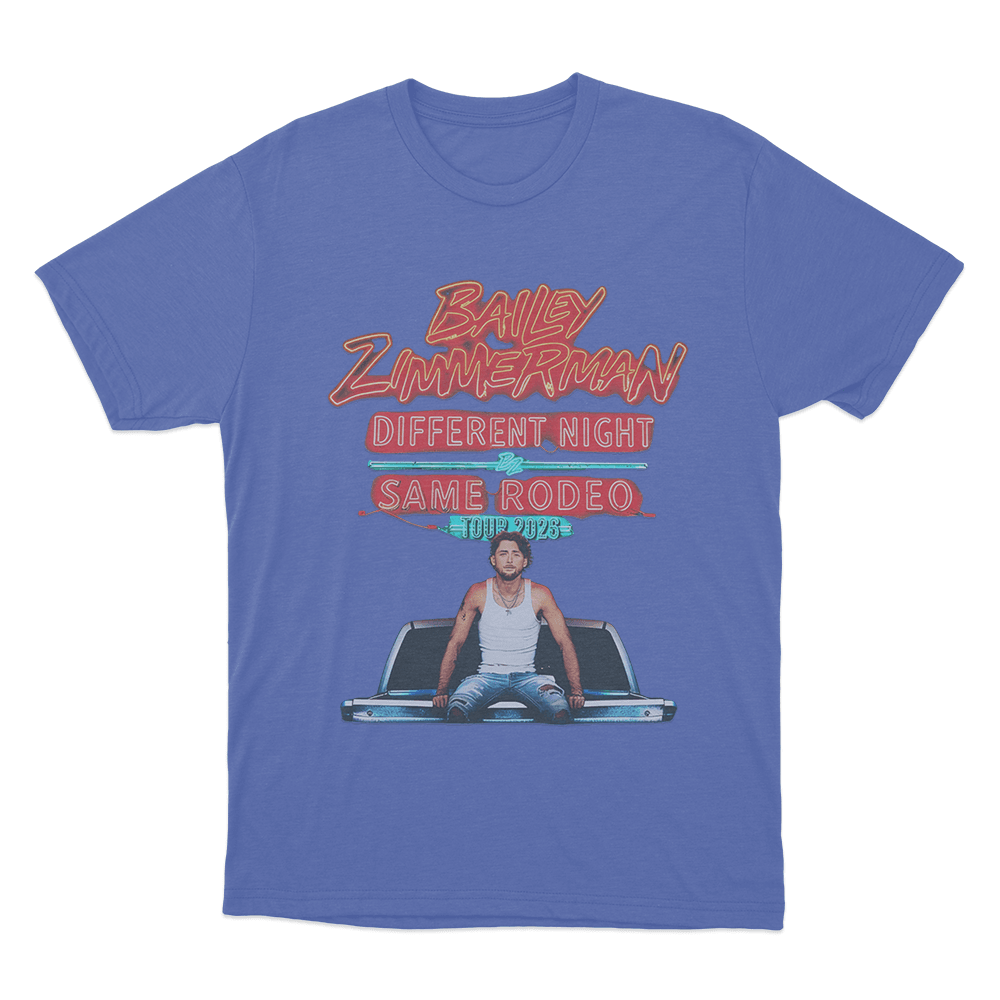 Different Night Same Rodeo T Shirt Blue Different Night Same Rodeo T Shirt Blue