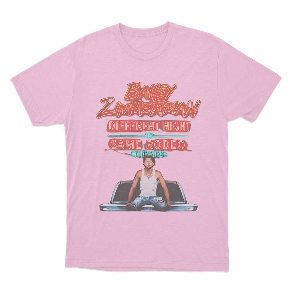 Different Night Same Rodeo T Shirt Pink Different Night Same Rodeo T Shirt Pink