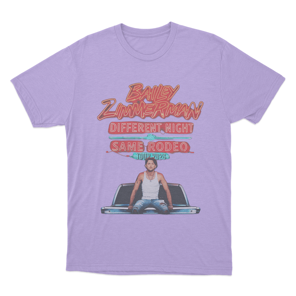 Different Night Same Rodeo T Shirt Purple Different Night Same Rodeo T Shirt Purple