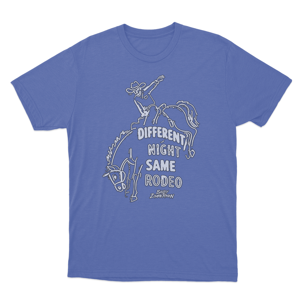 Rodeo Cowboy T Shirt Blue Rodeo Cowboy T Shirt Blue