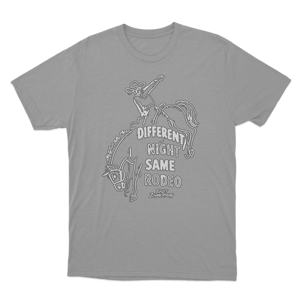 Rodeo Cowboy T Shirt Grey Rodeo Cowboy T Shirt Grey