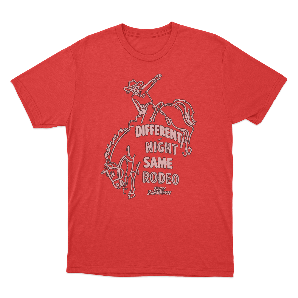 Rodeo Cowboy T Shirt Red Rodeo Cowboy T Shirt Red