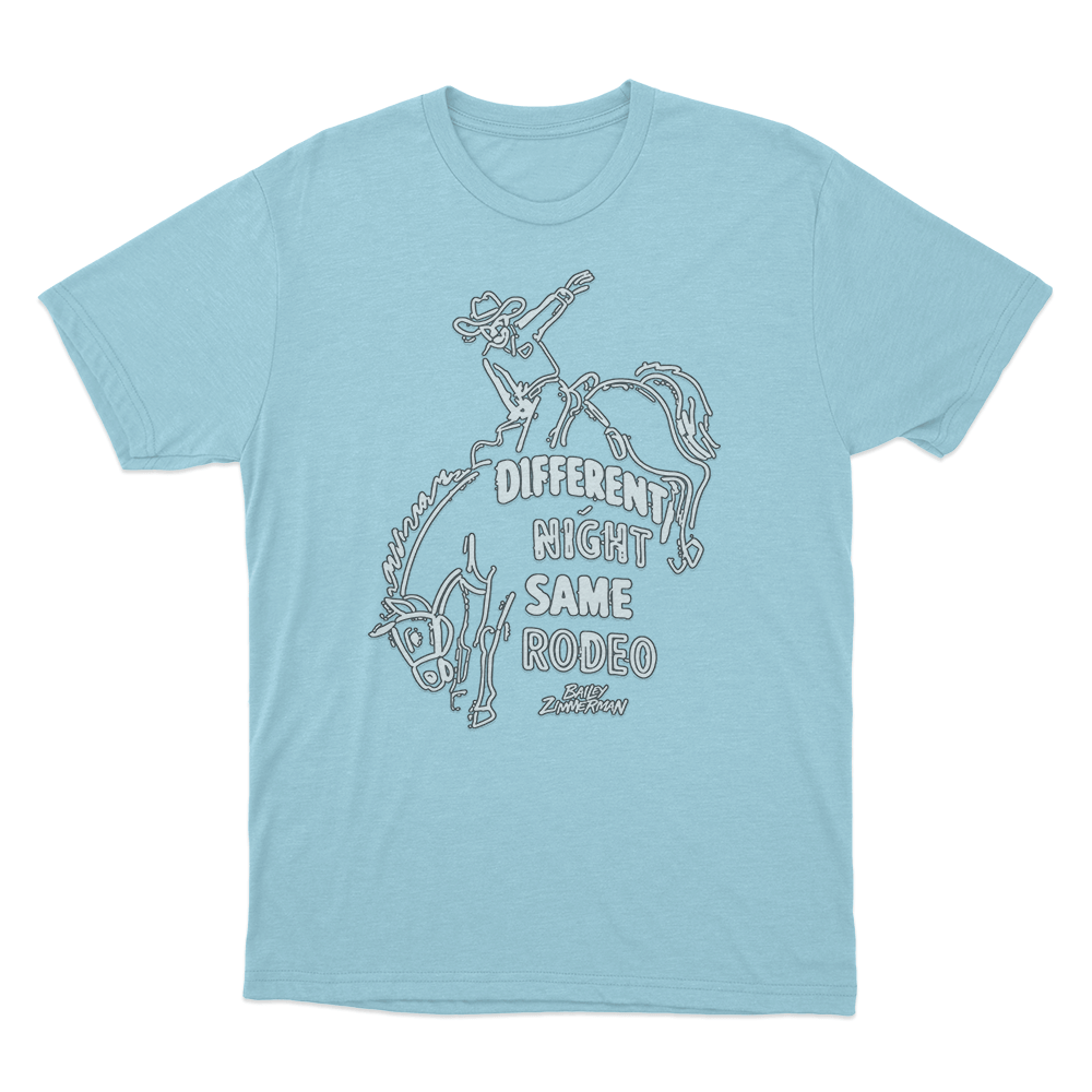 Rodeo Cowboy T Shirt Sky Blue Rodeo Cowboy T Shirt Sky Blue