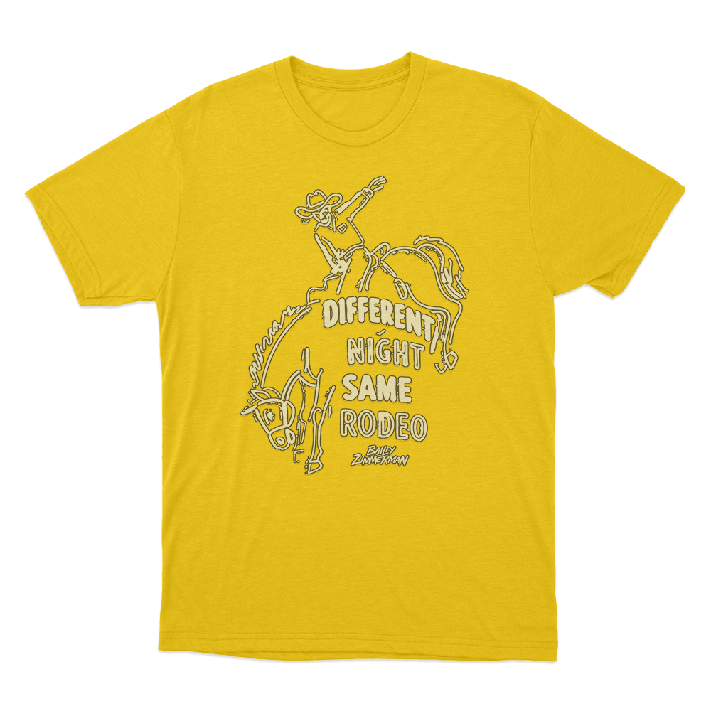 Rodeo Cowboy T Shirt Yellow Rodeo Cowboy T Shirt Yellow